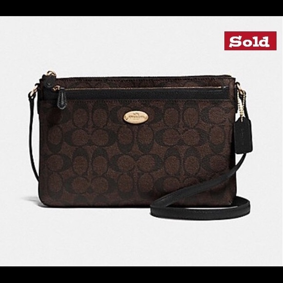 💕 CLASSY COACH CROSSBODY W/POP-UP POUCH - Picture 2 of 4